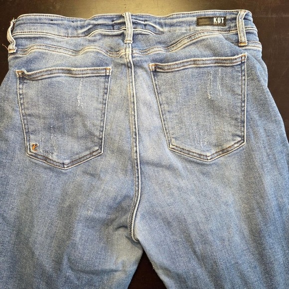 KUT From The Kloth Womens Jeans Distressed Light Wash High Rise Size 14W - Picture 6 of 6